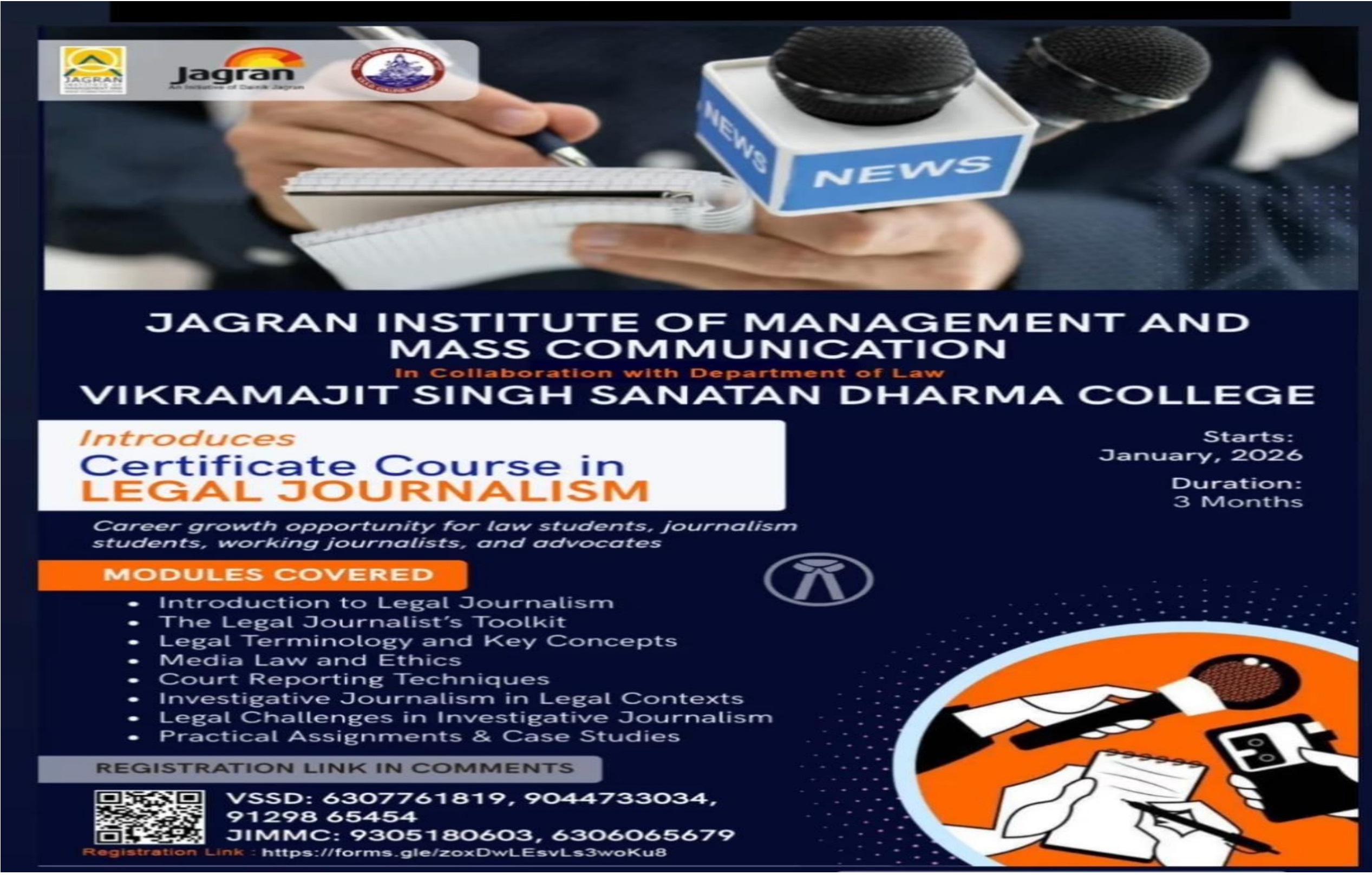 Certificate Course in Legal Journalism