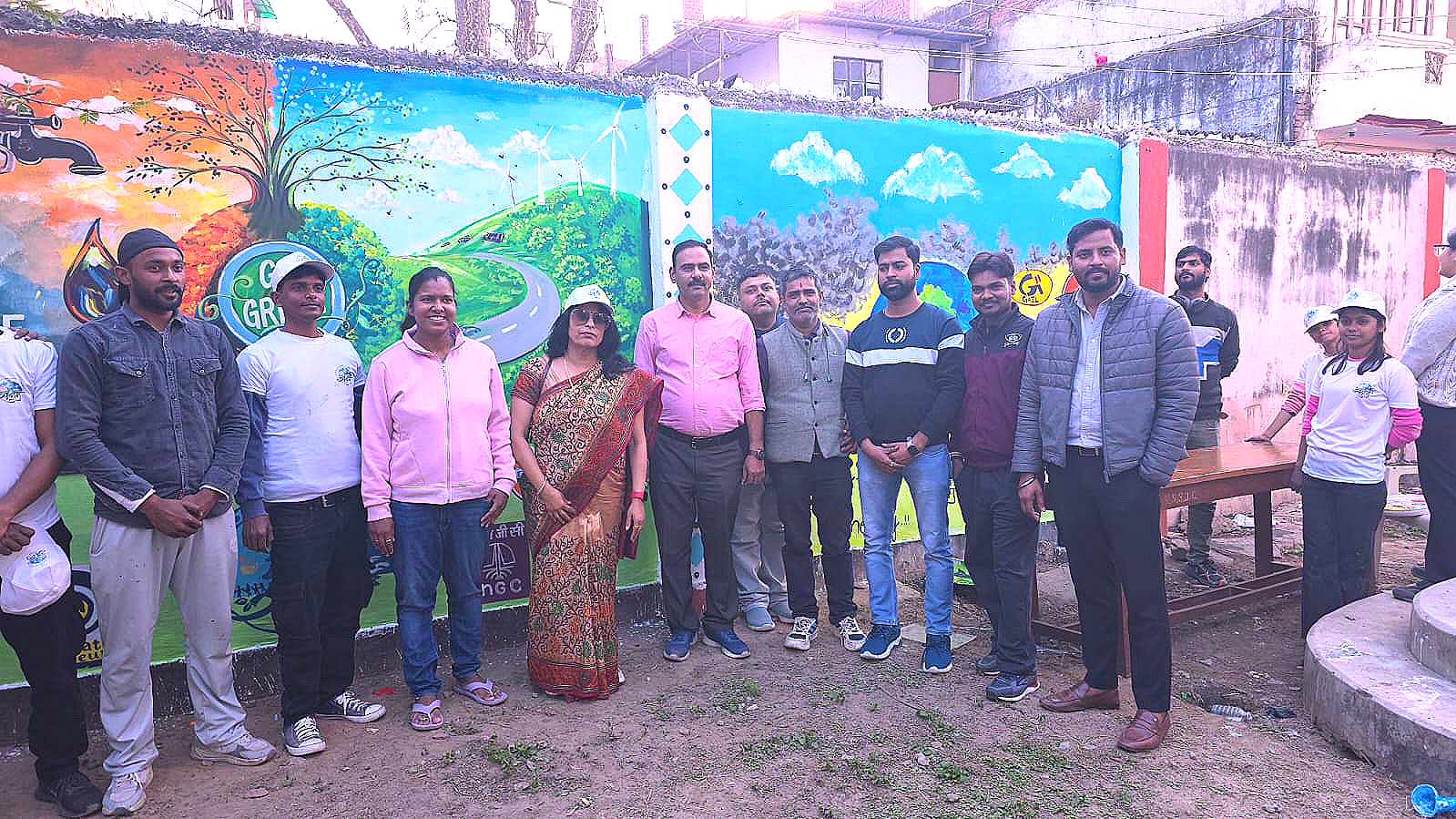 महाविद्यालय में 13 फरवरी, 2026 को परिसर की दीवारों पर सौंदर्यीकरण एवं पर्यावरण का कार्यक्रम आयोजित किया गया।