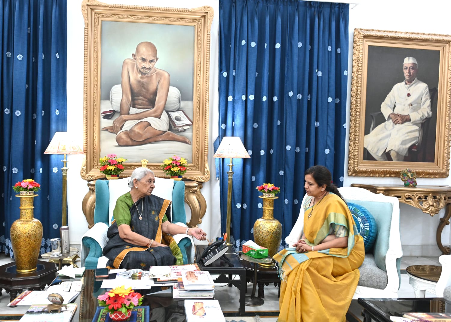 Meeting of Our College Secretary CA Neetu Singh Ji with Honorable Governor Uttar Pradesh.